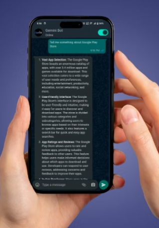 WhatsMini (AI chatbot with Whatsapp UI)